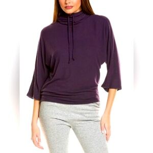 Michael Stars Sz S Charlie Pullover Purple Eggplant